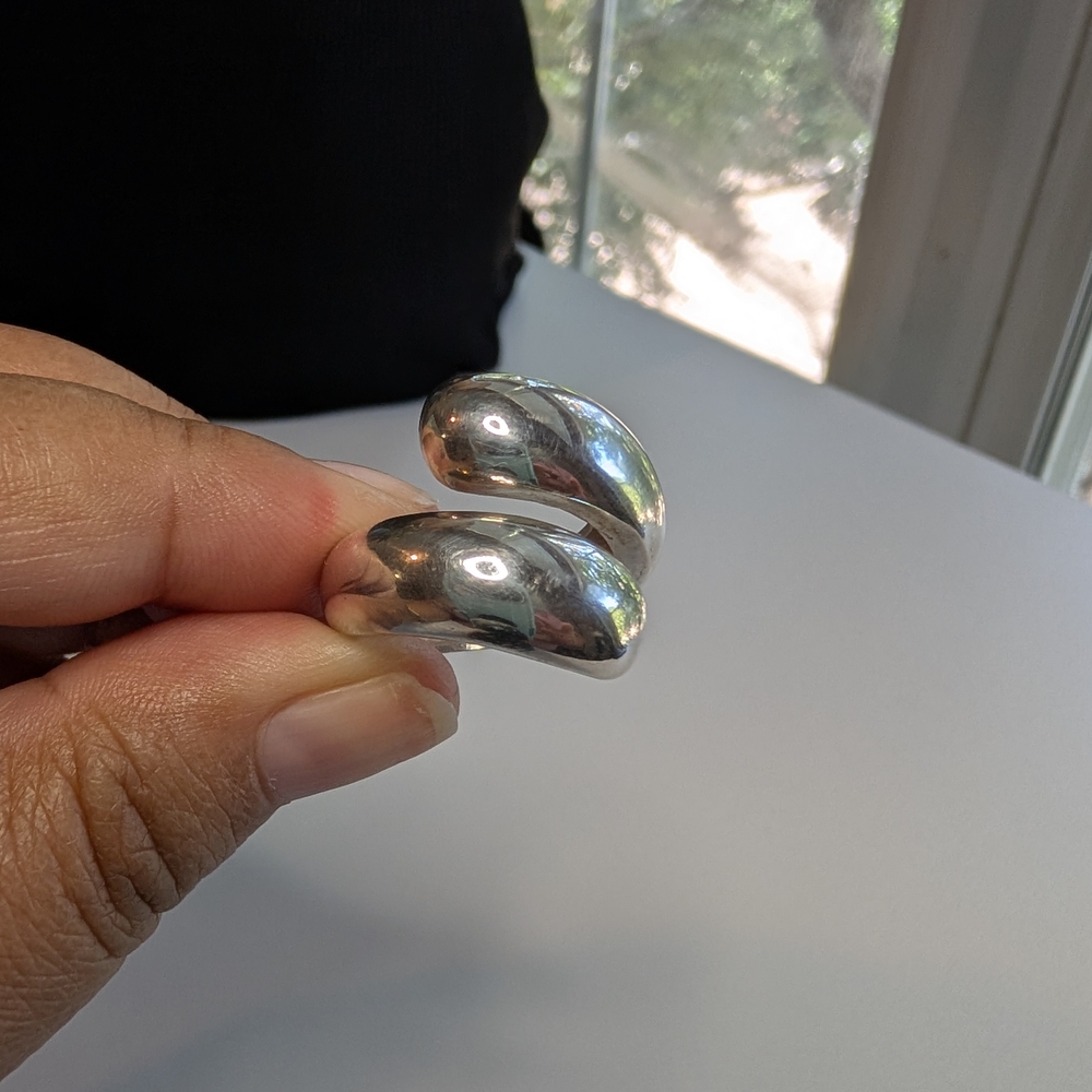 Silver Wrap Ring - image 3